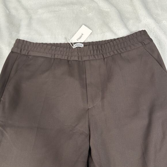 Flippa K Taupe Wool Blend Cropped Pants Men’s EU 50 NWT - Picture 7 of 11